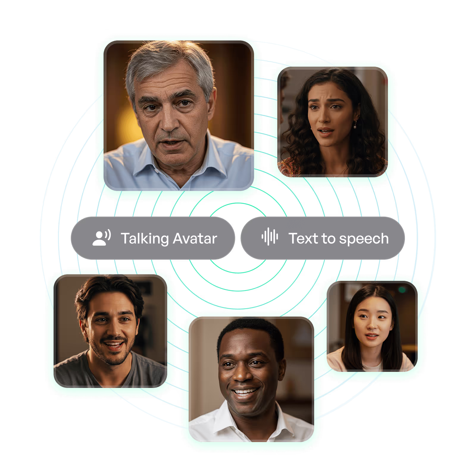 Talking avatar text-to-speech example