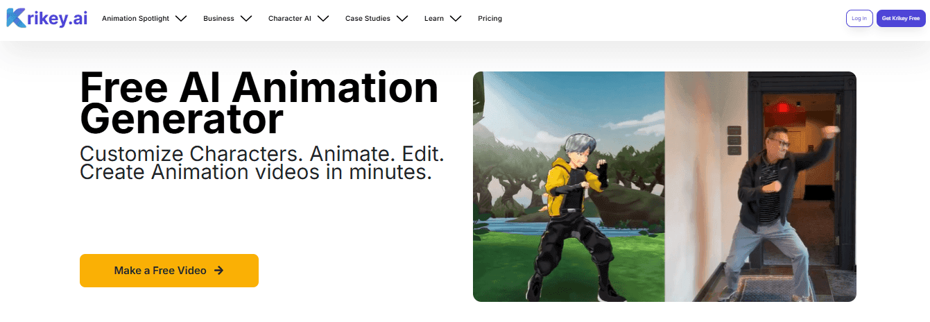 krikey - Best AI Animation Generator