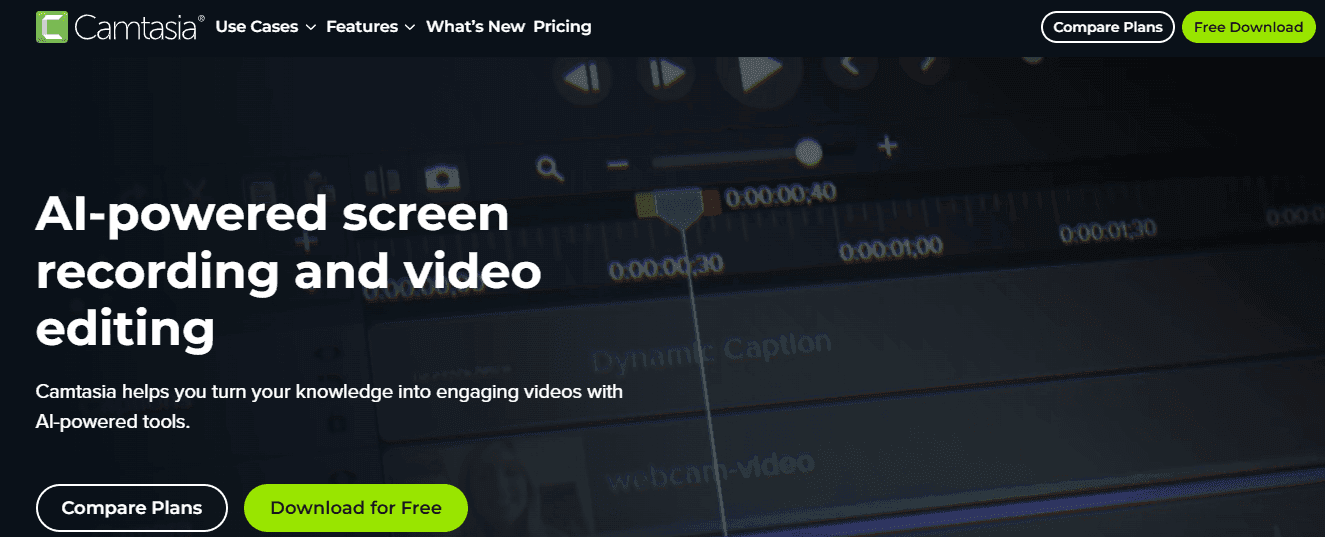 camtasia - Synthesia AI