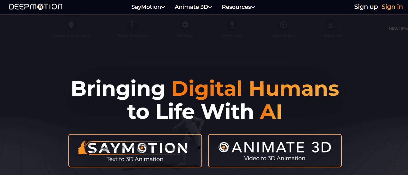 deep motion - Animaker