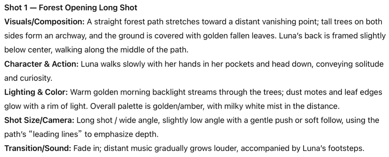 Storyboard Description