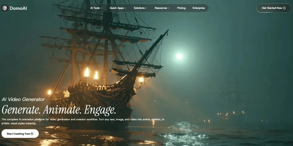 DomoAI Homepage