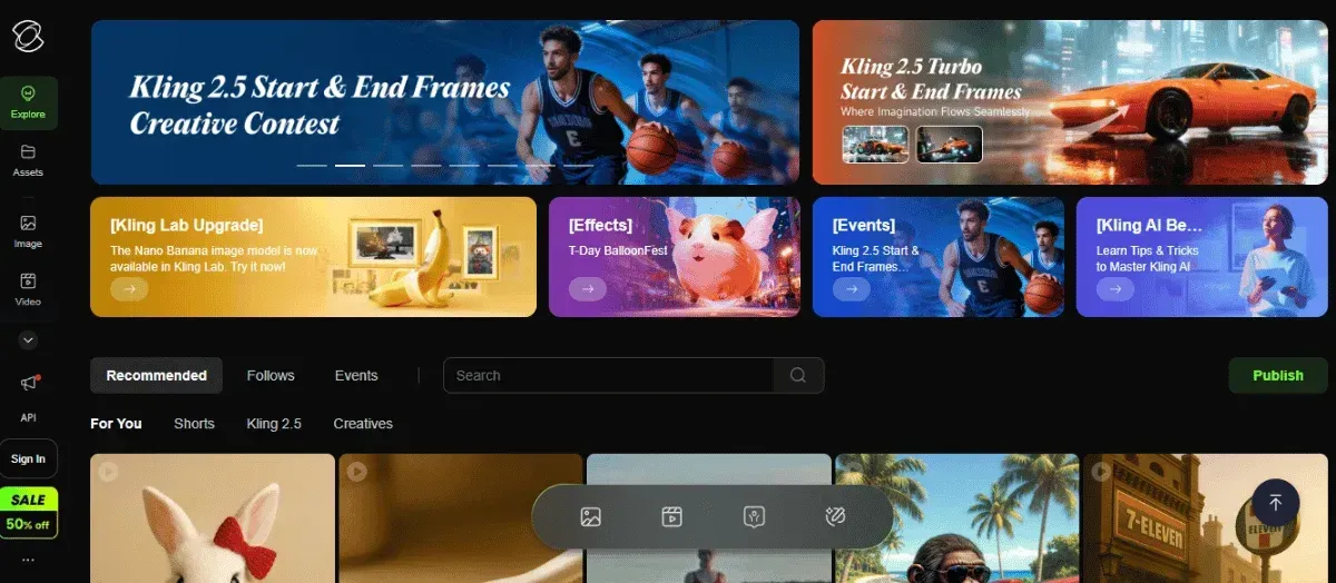 Kling AI Homepage