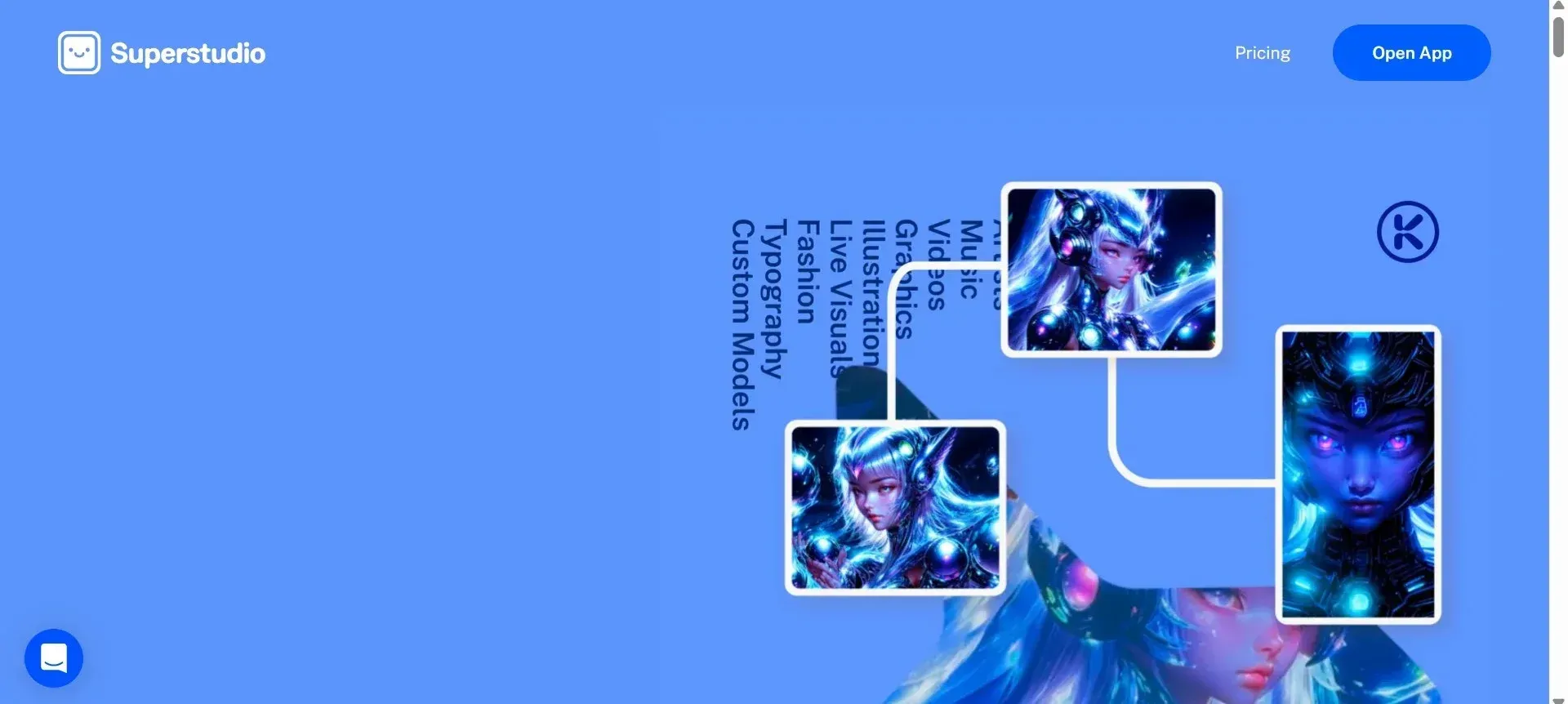 Kaiber AI Homepage