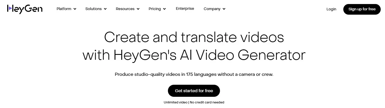 HeyGen Homepage