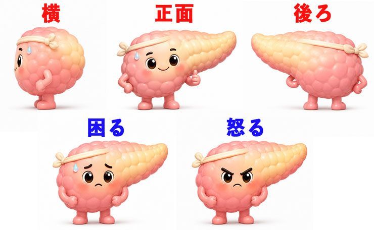 キャラクター構図の例