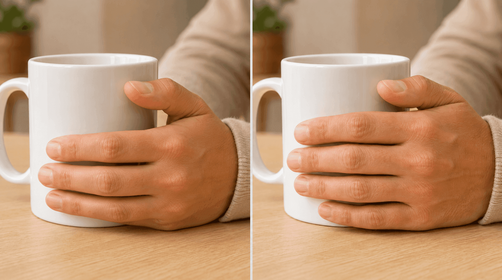 Beispiel: Eine Hand oder ein Gesichtsdetail reparieren