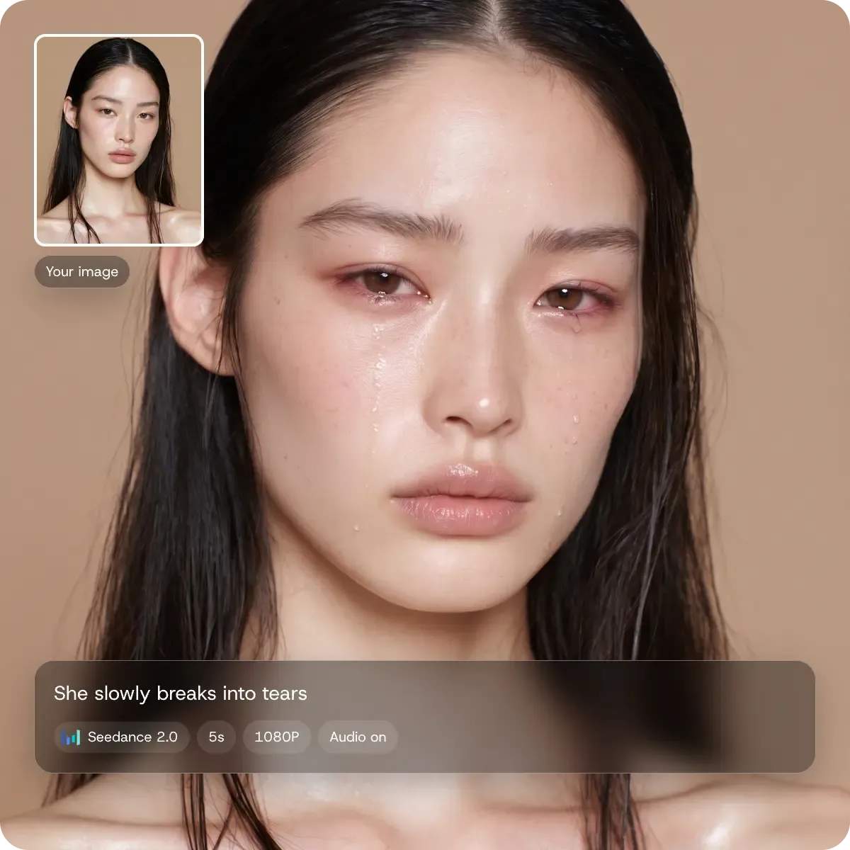 A still image going in and a video coming out of DomoAI image to video