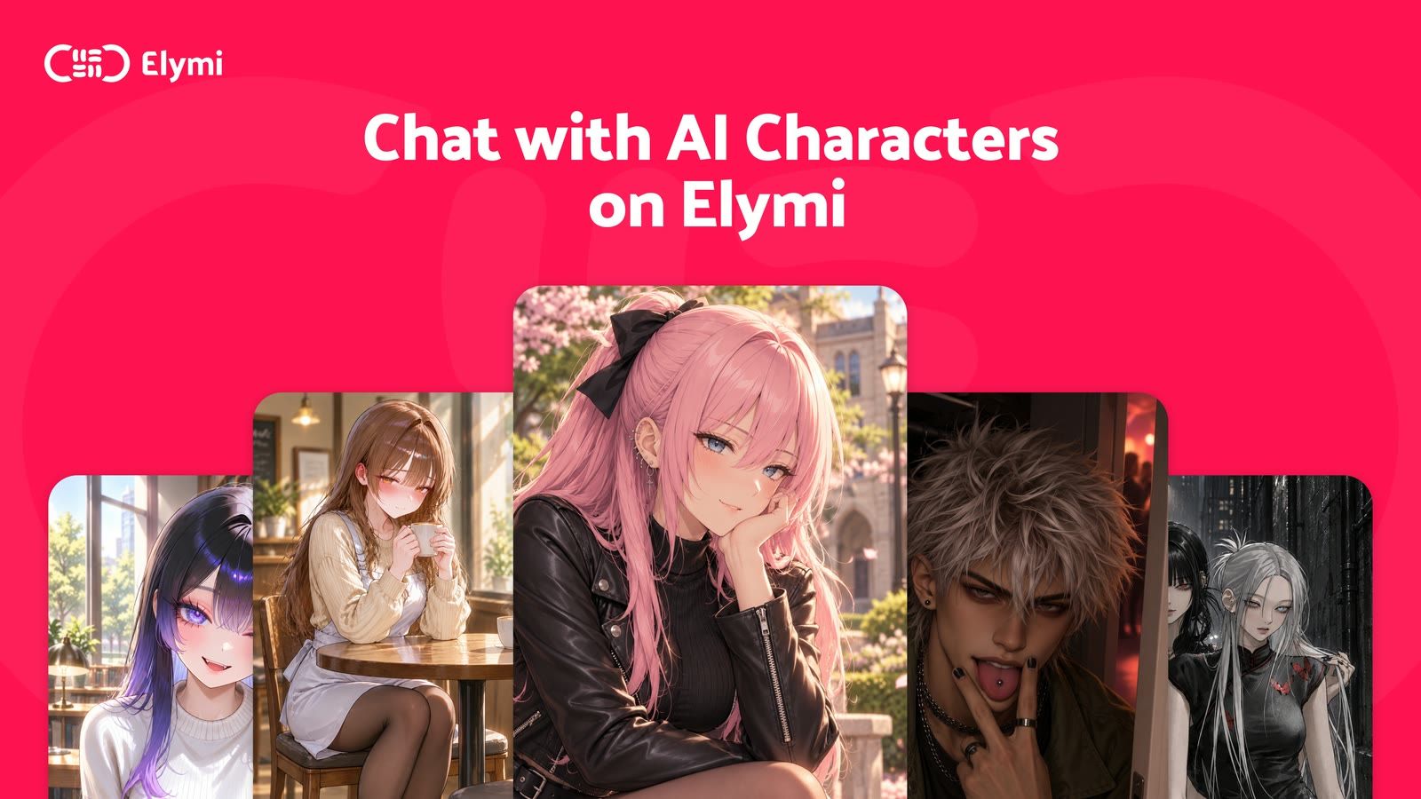 Chatting with AI characters on Elymi
